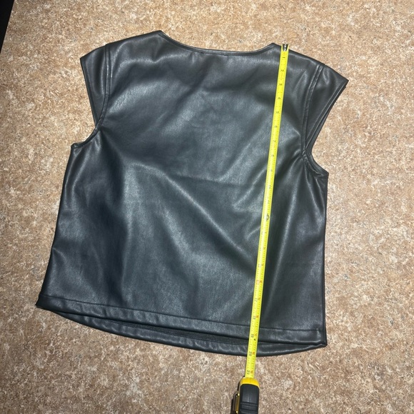 Sincerely Jules Faux Leather Top - Picture 4 of 4